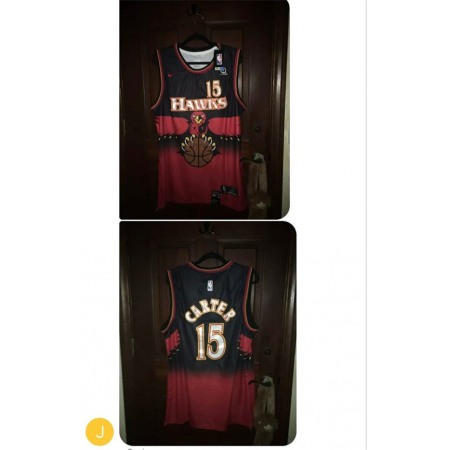 Men's Atlanta Hawks #15 Vince Carter Stitched NBA Jersey