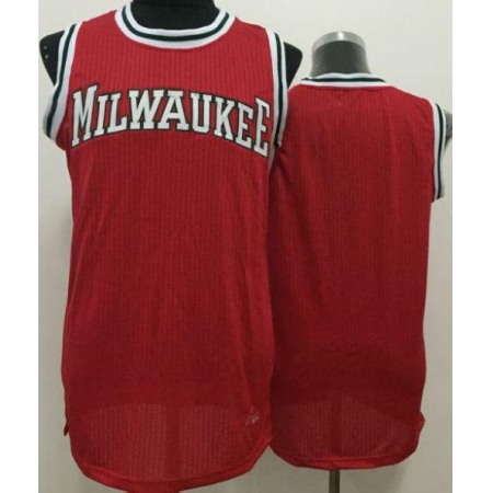 Bucks Blank Red Revolution 30 Stitched NBA Jersey