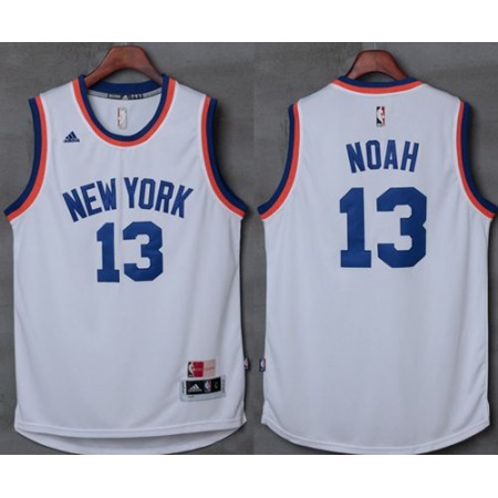 Knicks #13 Joakim Noah New White Stitched NBA Jersey