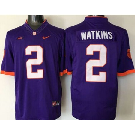 Tigers #2 Sammy Watkins Purple Limited Stitched NCAA Jersey