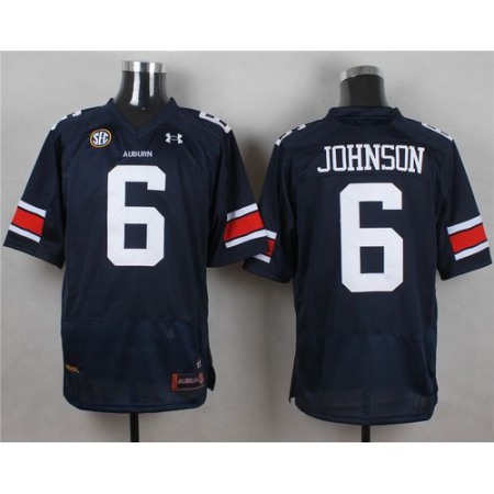 Tigers #6 Jeremy Johnson Blue Stitched NCAA Jersey