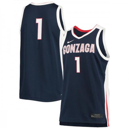 Georgia Bulldogs #1 Navy Stitched Basketball Jersey