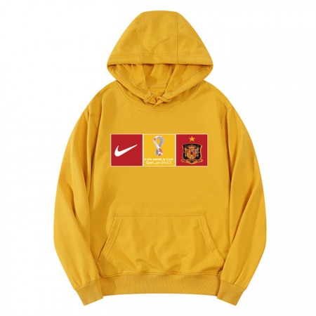 Men's Spain World Cup Soccer Hoodie Yellow