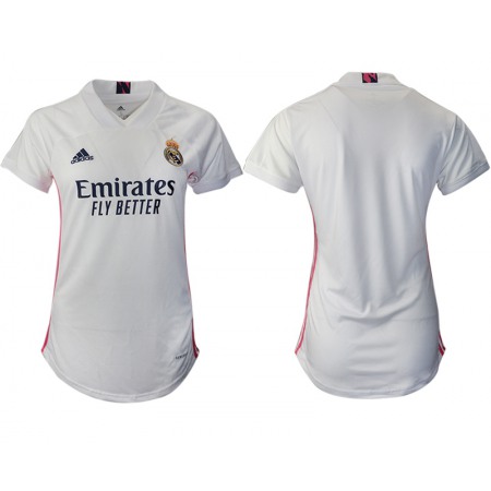 Women's Real Madrid Blank Home Soccer Club Jersey