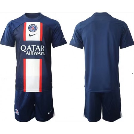 Youth Paris Saint-Germain Blank Navy Soccer Jersey Suit