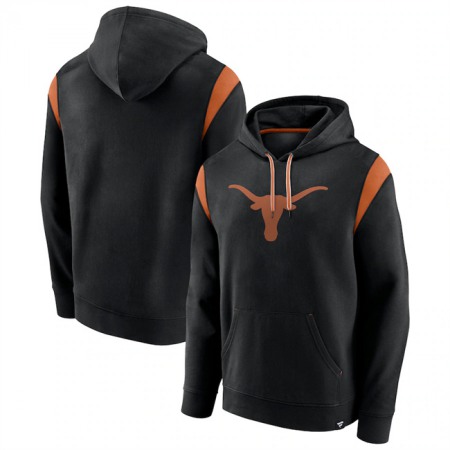 Men's Texas Longhorns Black Gym Rat Pullover Hoodie