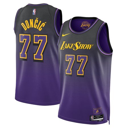 Unisex Los Angeles Lakers Luka Doncic Jordan Brand Purple Swingman Jersey - Statement Edition