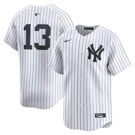 Youth New York Yankees #13 Jazz Chisholm Jr. White Home Limited Player Jersey