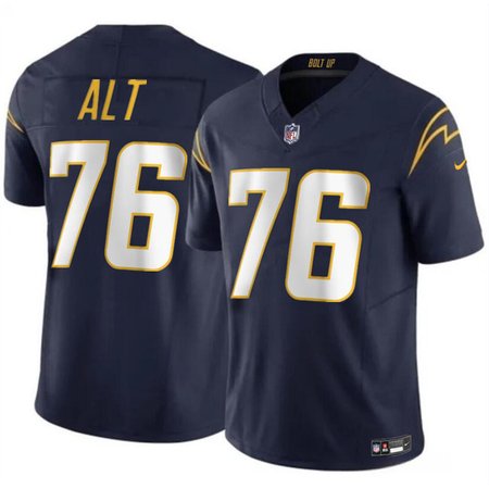 Youth Los Angeles Chargers #76 Joe Alt Navy 2024 Draft F.U.S.E. Vapor Limited Stitched Football Jersey