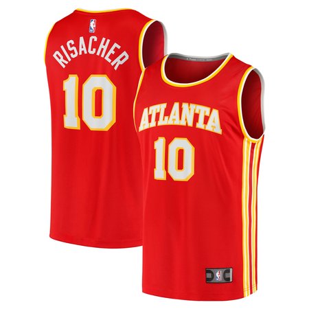 Youth Atlanta Hawks Zaccharie Risacher Red 2024 NBA Draft Fast Break Player Jersey - Icon Edition