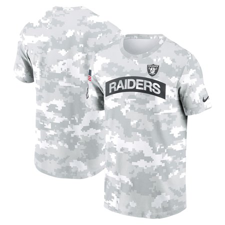 Men's Las Vegas Raiders Nike White 2024 Salute To Service Big & Tall Performance T-Shirt