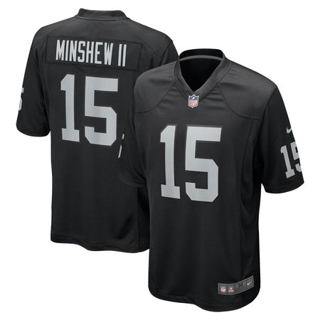 Men's Nike Gardner Minshew II Black Las Vegas Raiders Team Game Jersey