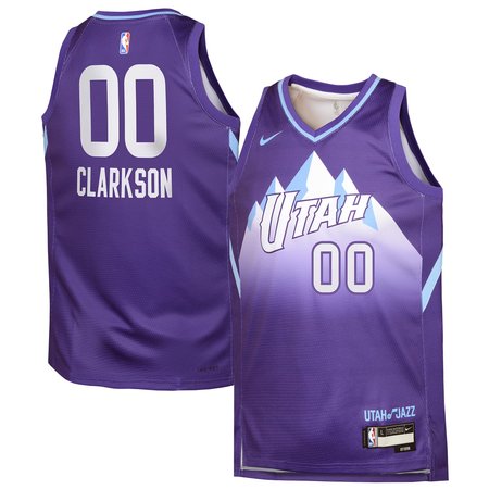 Youth Utah Jazz Jordan Clarkson Nike Purple 2024/25 Swingman Player Jersey - City Edition