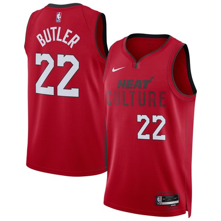 Unisex Miami Heat Jimmy Butler Nike Red 2024/25 Swingman Player Jersey - City Edition