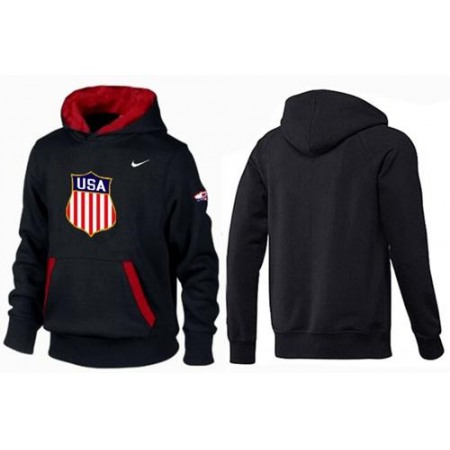 Olympic Team USA Pullover Hoodie Black & Red