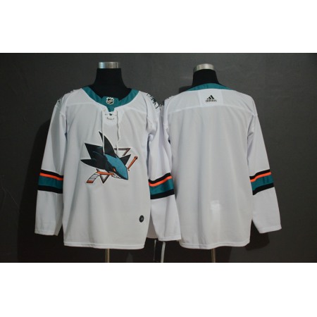 Men's Adidas San Jose Sharks White Stitched NHL Jersey