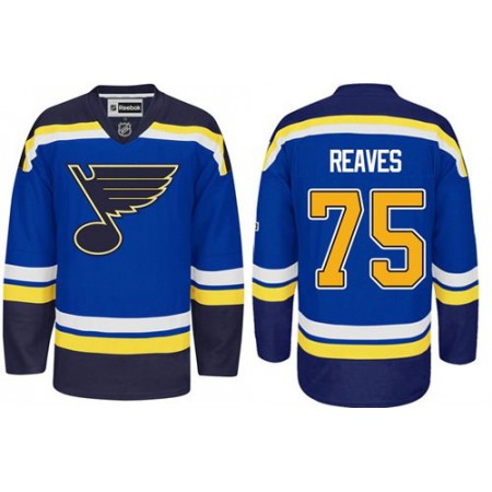 Blues #75 Ryan Reaves Light Blue Home Stitched NHL Jersey