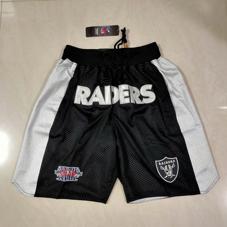 Las Vegas Raiders Black Shorts