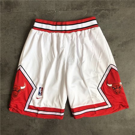 Chicago Bulls White Shorts